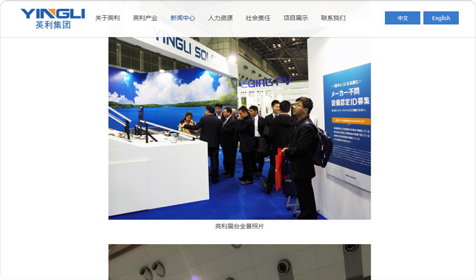 英利集团网站设计与开发